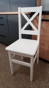 2. Krzesło X białe